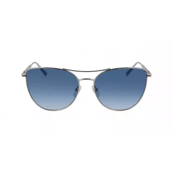 Longchamp LO134S-715 Sieviešu saulesbrilles, zelta metāla rāmis, tauriņa forma, brūnas gradienta lēcas, 58 mm