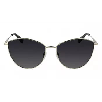 Longchamp LO155S-726 Sieviešu kaķacs formas saulesbrilles - Havana Brūna Gradienta, 58mm