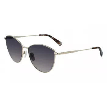 Longchamp LO155S-726 Sieviešu kaķacs formas saulesbrilles - Havana Brūna Gradienta, 58mm