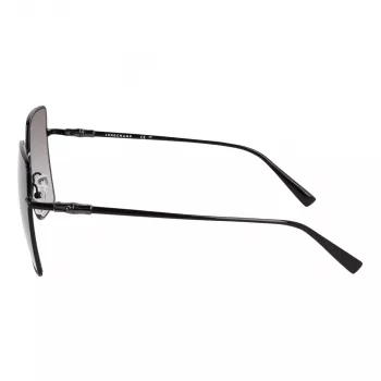 Longchamp LO173S5715001 Sieviešu saulesbrilles - Melns rāmis, Pelēkas lēcas, 57mm