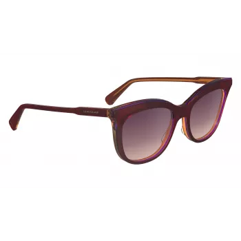 Longchamp LO738S sieviešu saulesbrilles – Havana acetāta rāmis, brūnas gradienta lēcas, UV400, 53/18/140 mm