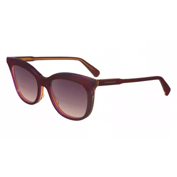 Longchamp LO738S sieviešu saulesbrilles – Havana acetāta rāmis, brūnas gradienta lēcas, UV400, 53/18/140 mm