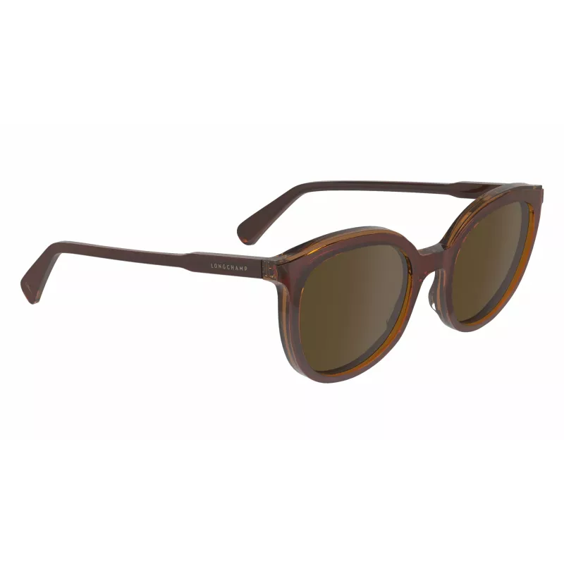 Longchamp Women's Butterfly Sunglasses LO739S5020206 Brown Acetate Frame Brown Gradient Lens 50/20/140 mm