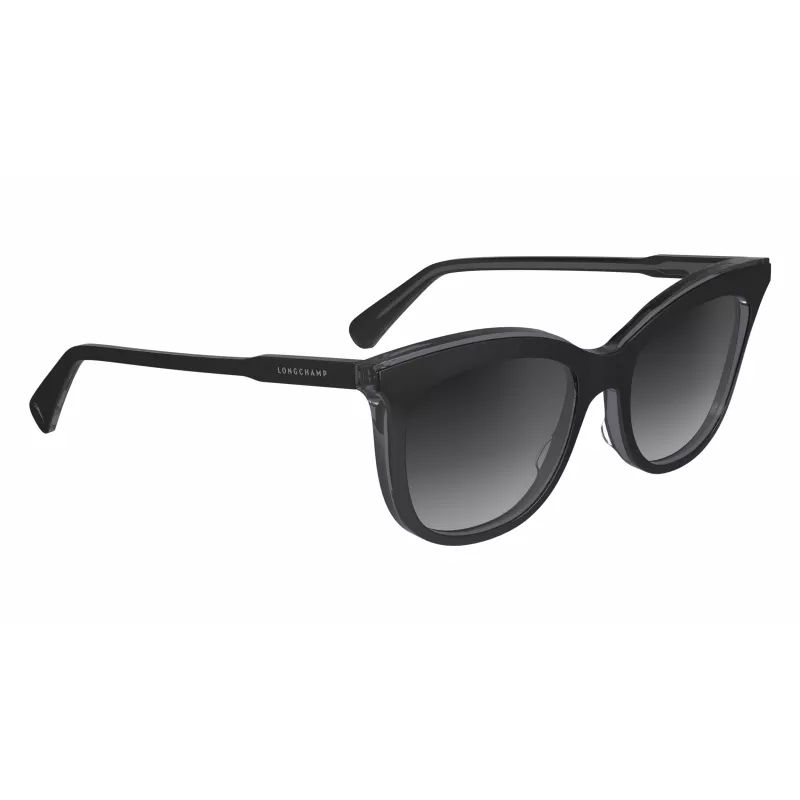 LONGCHAMP Women's Cat Eye Saulesbrilles LO738S5318018 - Havana Acetāta Rāmis ar Brūni Gradienta Lēcām - 53/18/140 mm