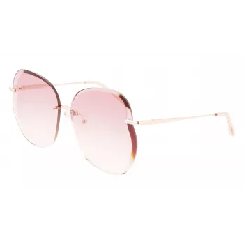 Longchamp LO160S716 sieviešu saulesbrilles Butterfly Havana ar gradienta pelēkām lēcām (65/17/140 mm)