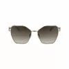 LONGCHAMP Women's Sunglasses LO180S-727 Havana Brown Gradient Butterfly Cat-Eye 58mm