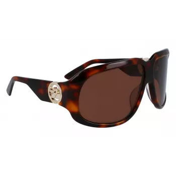 Longchamp LO736S-230 sieviešu saulesbrilles – Havana acetāta rāmis ar brūnām gradienta lēcām, 67/11/125 mm