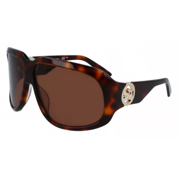 Longchamp LO736S-230 sieviešu saulesbrilles – Havana acetāta rāmis ar brūnām gradienta lēcām, 67/11/125 mm