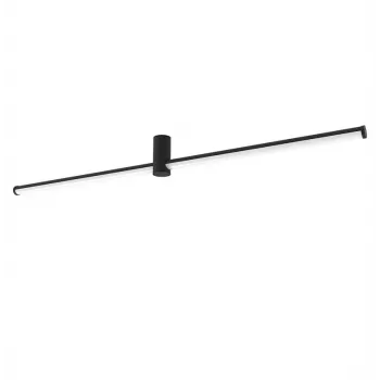 Longo 23W LED griestu lampa, melna, 3000K silta balta, 1840lm, kvadrātveida, pie griestiem montējama