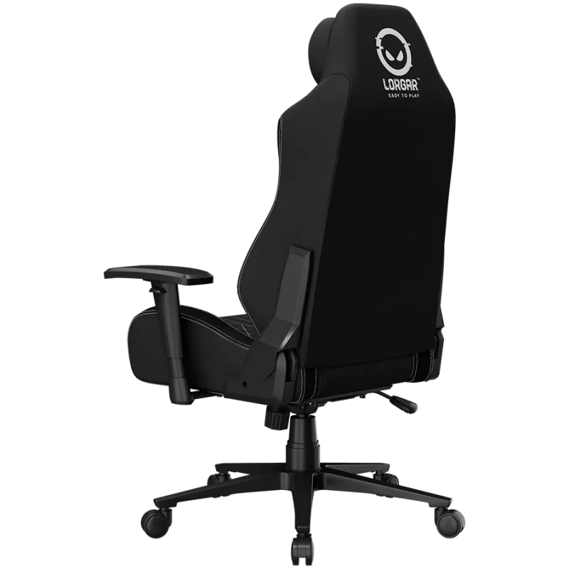 LORGAR CHA41 Ergonomic Gaming Chair Advanced, Premium Anti-Stain Fabric, Black/White