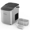 Lovio LVIM001SL Crystal Ice mājas ledus veidotājs - 12 kg/24h, 2.2L tvertne, sudraba/melns