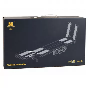 Zemā platforma piekabe Scania 770S Huina Gray 1:18