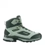LOWA Corvara GTX Mid sieviešu pārgājienu zābaki – Patinagreen/Grey, GORE-TEX ūdensnecaurlaidīgi