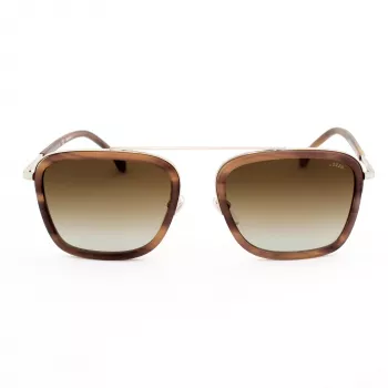 LOZZA SL2291M-579Y Vīriešu taisnstūra acetāta saulesbrilles Havana 54mm
