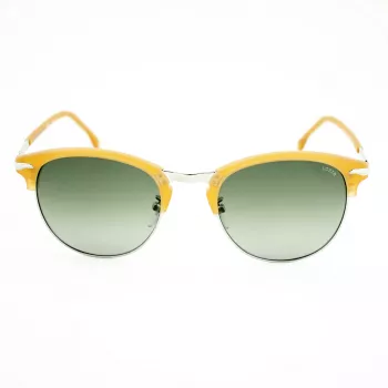 LOZZA SL2293M-579V Vīriešu kvadrātveida saulesbrilles ar Havana acetāta rāmi un zaļām polikarbonāta lēcām 52mm