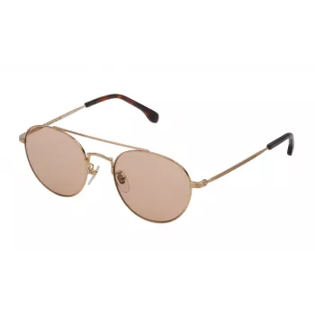 LOZZA SL2313M530349 Vīriešu kvadrātveida saulesbrilles Havana acetāta rāmis Brūnas polikarbonāta lēcas 53mm