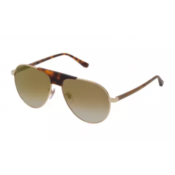 LOZZA SL2354-60300G Unisex saulesbrilles Havana rāmis Grey lēcas 60/14/145 mm