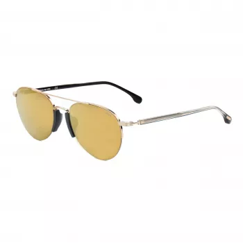 LOZZA SL2394-57300G Vīriešu taisnstūra saulesbrilles Havana/Brūns rāmis Zaļa lēca 57/15/140 mm