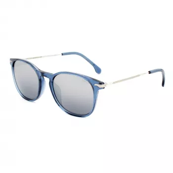 LOZZA SL4159M-955X Unisex Rectangular Sunglasses Black Grey Tint 52mm