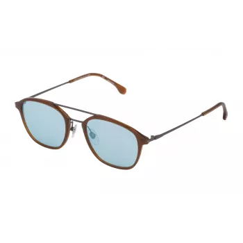 LOZZA SL4182M50T65X Unisex Sauļošanās Brilles - Taisnstūra Acetāta Rāmis - UV400 Aizsardzība - 50/20/145 mm