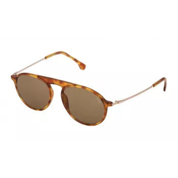 LOZZA SL4206M550711 Unisex Saulesbrilles Havana Rāmis Zaļas Lēcas 55/17/140 mm