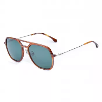 LOZZA SL4215M56710P Unisex saulesbrilles Havana acetāta rāmis, pelēkas polarizētas lēcas 56/18/140 mm