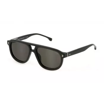 LOZZA SL4330-550D80 Unisex Sauļošanās Brilles - Havana Acetāta Rāmis, Brūni Gradienta Polikarbonāta Lēcas, 55/18/145 mm