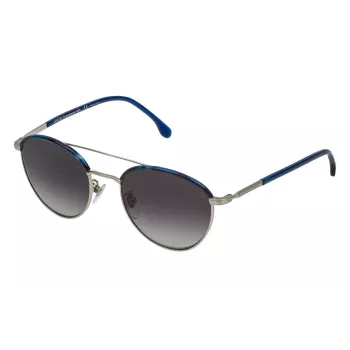 LOZZA Unisex Saulesbrilles SL2290M-0581 Havana Brūnas Kvadrātveida Acetāts UV400