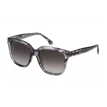 LOZZA Woman SL4131M5406BZ Saulesbrilles Acetāta Ģeometrisks Rāmis Brūns Gradienta Lēcas 54/19/140 mm