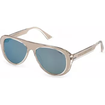 LOZZA Women SL4255V56880X Saulesbrilles Havana Acetāta Rāmis Brūnas Gradienta Lēcas 56mm
