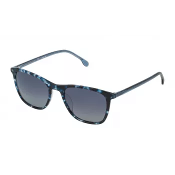 LOZZA Women Sunglasses SL4177M53WT9P Havana Acetate Square Frame Brown Gradient Lens 53mm