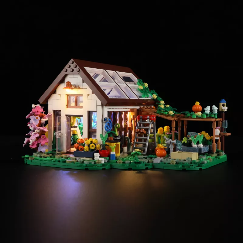 Lumibricks iekštelpu siltumnīca ar pilna spektra LED augu apgaismojumu, hidroponikas sistēma, 6 augu podi, 2.5L ūdens tvertne, balta