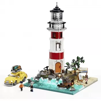 Lumibricks Sunrise Lighthouse būvbloku komplekts ar LED apgaismojumu