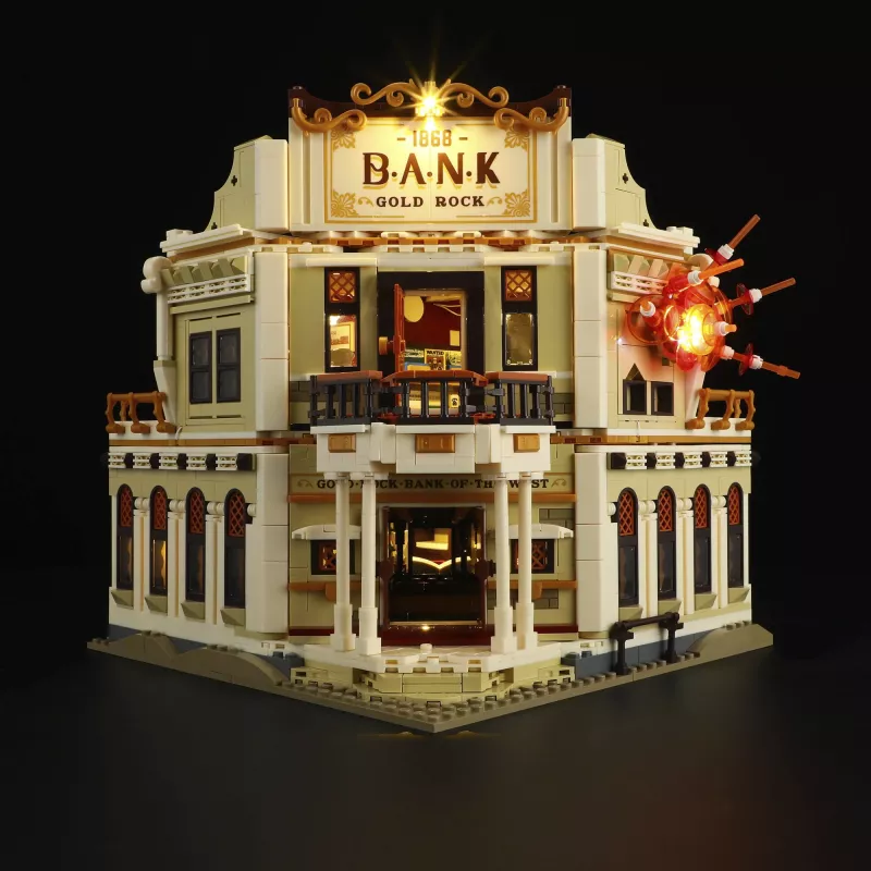 Lumibricks Mežonīgo Rietumu bankas aplaupīšana – konstruktors no 1050 detaļām