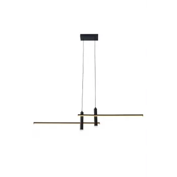 Luminaire Pendant 5W LED 1380lm melna piekarināmā lampa