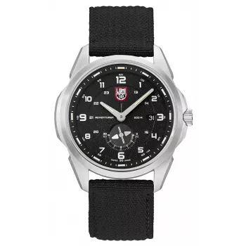 LUMINOX XL.1761 Atacama Field Automatic 1760 Series pulkstenis vīriešiem - 45mm Šveices automāts, melns ciparnīca, brūna ādas siksna