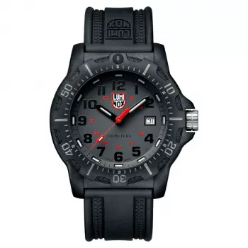 LUMINOX vīriešu XL.8882.F 45mm Šveces kvarca pulkstenis ar Carbonox korpusu un melnu gumijas siksnu