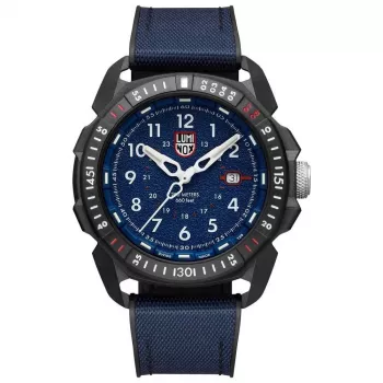 Luminox XL.1003.ICE ICE-SAR Arctic 1000 Series vīriešu pulkstenis 46mm zils ciparnīca zila gumijas siksniņa