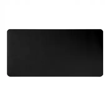 LUMIVIDA lielais PVC ādas pelu paliktnis ar neslīdošu gumijas pamatni, 1200x600mm, melns