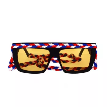 M Missoni Sieviešu saulesbrilles MMI0086S807 Melnas Pelēkas Kvadrātveida Acetāts 57mm