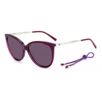 M Missoni Sieviešu saulesbrilles MMI0119SFGV Havana Brūns Tauriņa Acetāta Rāmis ar Brūnu Gradientu Polikarbonāta Lēcām UV400 58mm