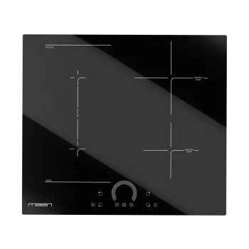 MAAN PIND604LRC1 Iebūvējamā indukcijas plīts ar 4 gatavošanas zonām, Touch Slider, PowerBoost, taimeri, bērnu slēdzeni, bezrāmju keramikas stiklu, 7.4 kW, melna