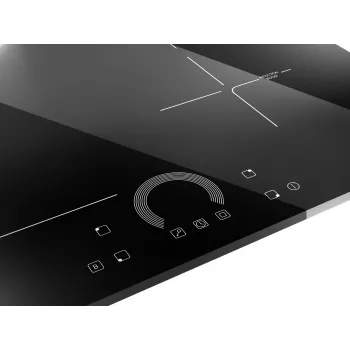 MAAN PIND604LRC1 Iebūvējamā indukcijas plīts ar 4 gatavošanas zonām, Touch Slider, PowerBoost, taimeri, bērnu slēdzeni, bezrāmju keramikas stiklu, 7.4 kW, melna