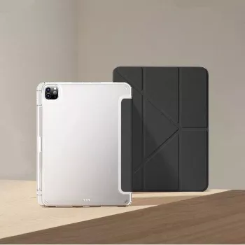 MACHINO TAB Case iPad Pro 2/3/4 11 2020/2021/2022 un iPad Air 4/5 10.9 un iPad Air 11 (2024) Melns