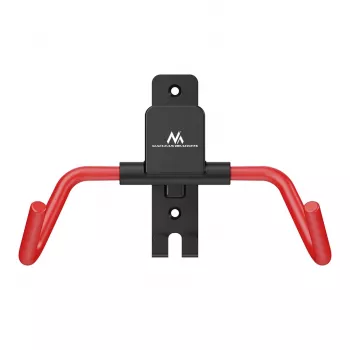MACLEAN MC-172 Sienas velosipēda turētājs, horizontāls, tērauds, 30 kg, regulējams leņķis, salokāms, melns