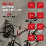 MACLEAN MC-172 Sienas velosipēda turētājs, horizontāls, tērauds, 30 kg, regulējams leņķis, salokāms, melns