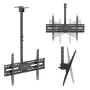 MACLEAN MC-173 Griestu stiprinājums 37–86 inch TV, 50 kg, VESA 600x400, grozāms un slīpējams, melns