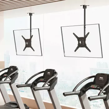 Maclean MC-174 Griestu TV stiprinājums 23–55 collu televizoriem, 35 kg, VESA 400x400, melns
