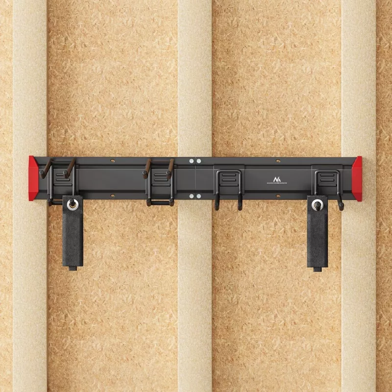 Maclean MC-178 sienas stiprinājuma tērauda instrumentu organizators, 136 kg slodze, 816 mm platums, pegboard panelis