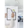 MAGNETOPLAN HOLTZ Magnetofix magnētiskā displeja kabata A4 melna, magnētisks stiprinājums uz feromagnētiskām virsmām 1130312